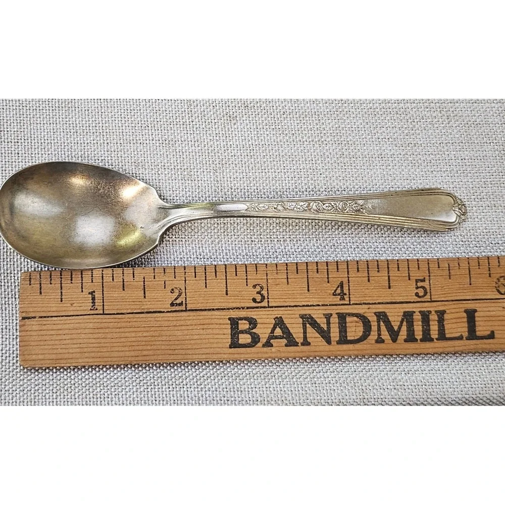 Gerber Rogers Bros Winthrop Silver Plate Baby Spoon Set 4pc Vintage Flatware